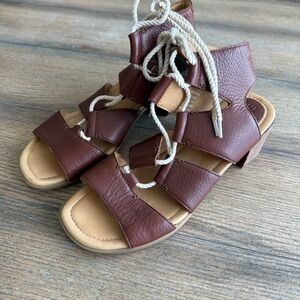 Sperry Brown Leather Sandals